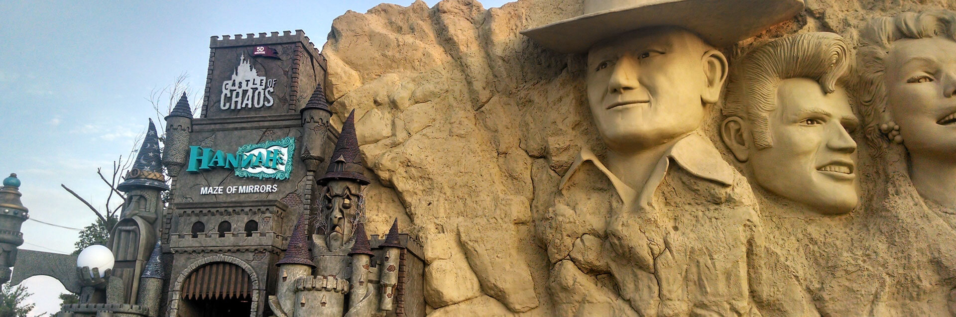 Castles and Monuments galore at miniature golf in Branson, Missouri.